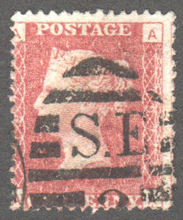 Great Britain Scott 33 Used Plate 197 - AA - Click Image to Close